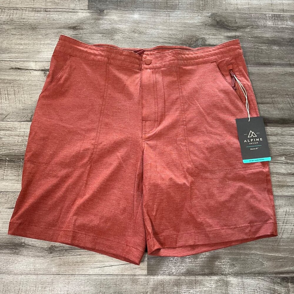 Alpine Design Athletic Mid Rise Hybrid Shorts Crushed Spice NWT Men’s Size 38